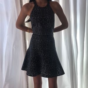 Denim with leather detailing Dress